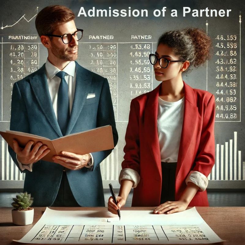 capital adjustment on admission of a partner