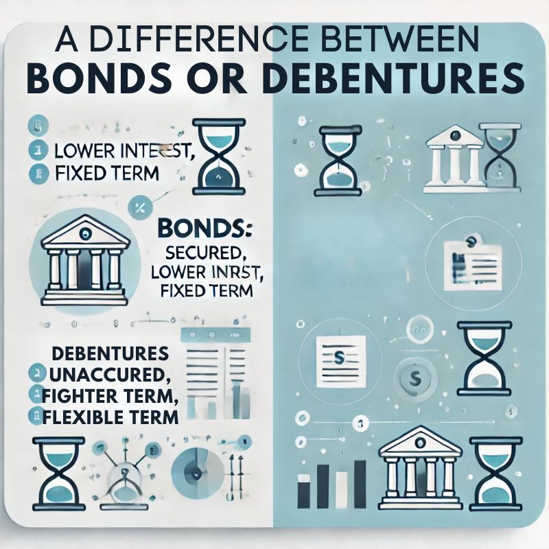 Difference Between Bonds and Debentures