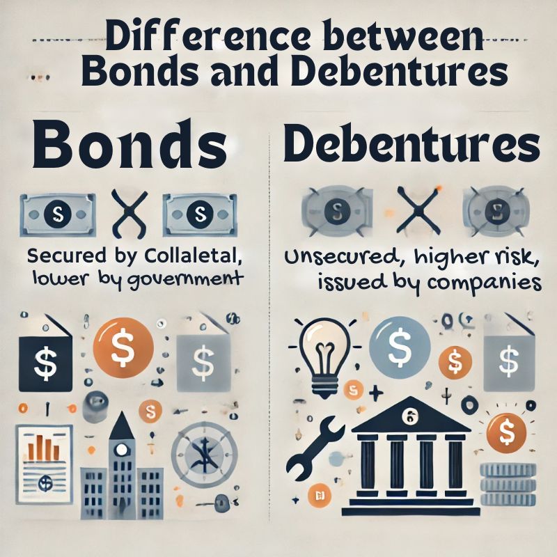 Difference Between Bonds and Debentures