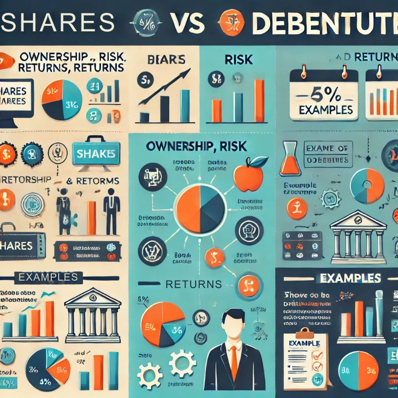 Difference Between Shares and Debentures