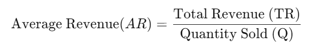 Average Revenue Formula