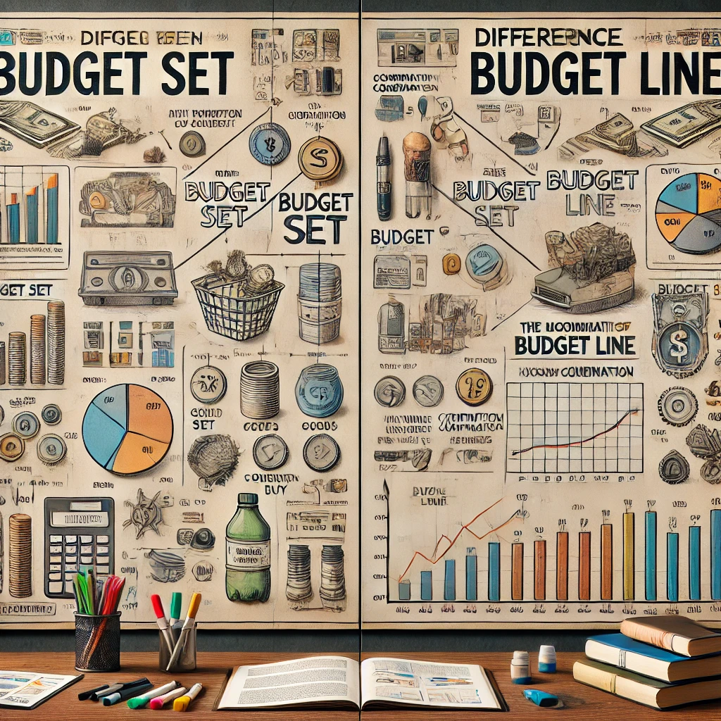 Difference Between Budget Set and Budget Line