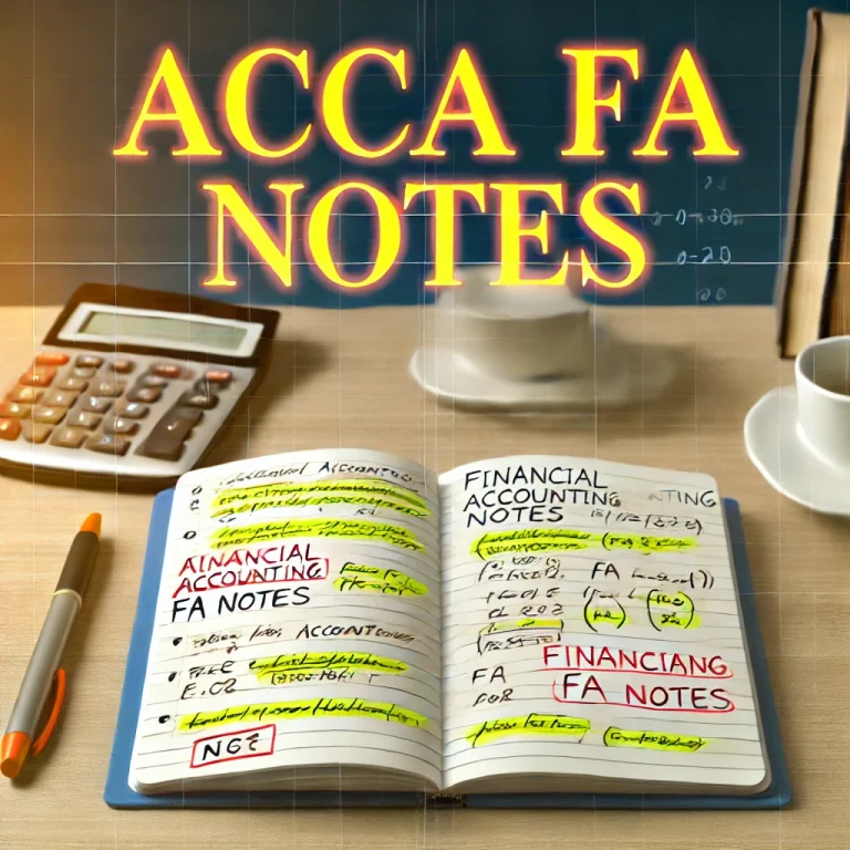 ACCA FA Notes: Complete Guide to Financial Accounting in ACCA