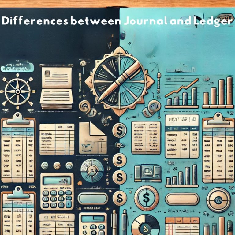 Differences between Journal and Ledger