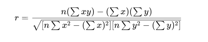 karl pearson coefficient of correlation