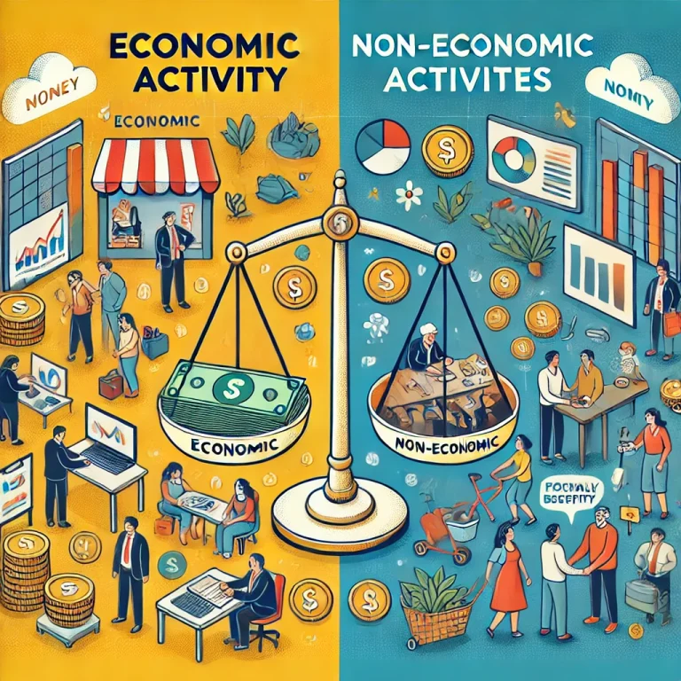 economic activities and non economic activities