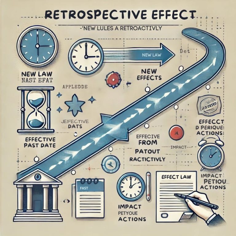 retrospective effect meaning