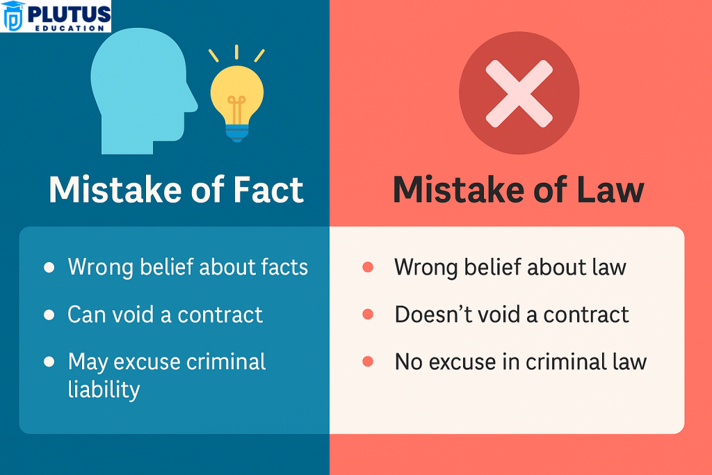 mistake of fact and mistake of law
