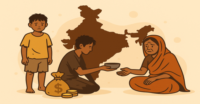 project on poverty in india