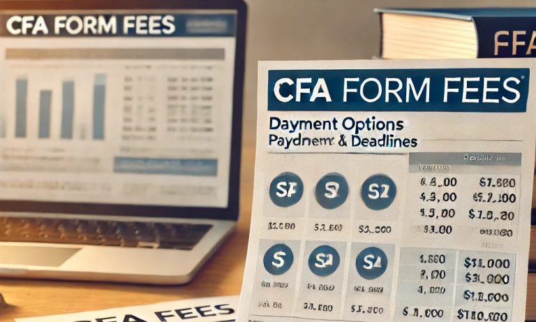 CFA Form Fees