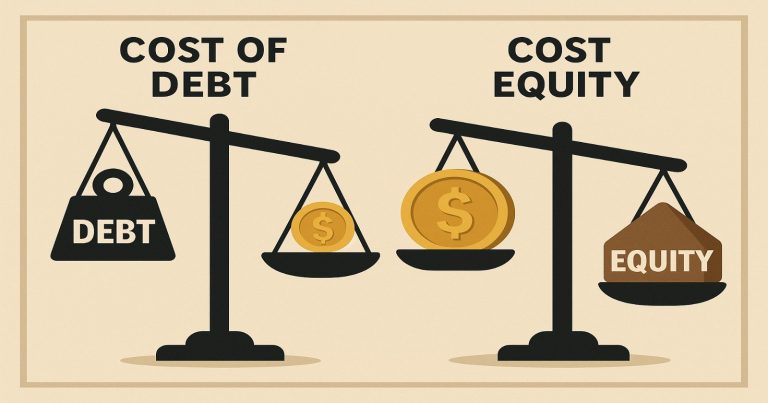 difference between cost of debt and cost of equity
