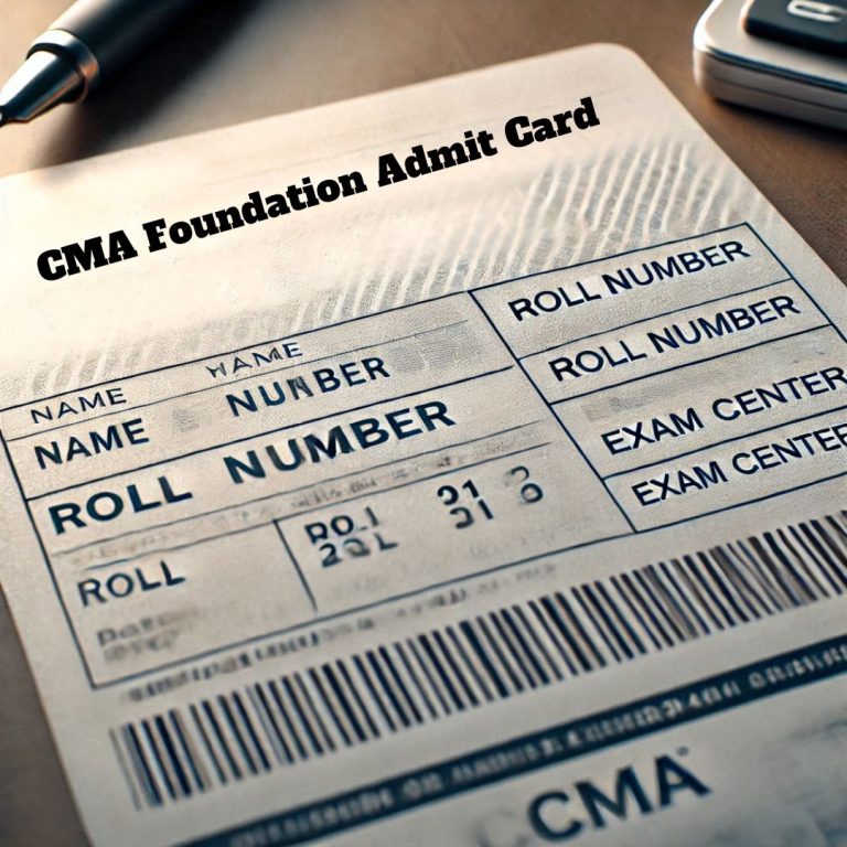 CMA Foundation Admit Card