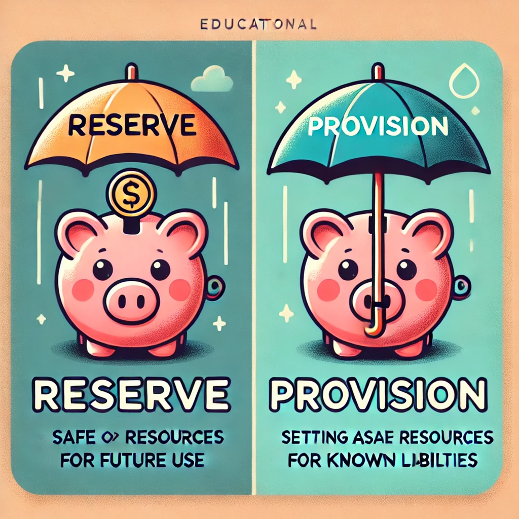 difference between reserve and provision