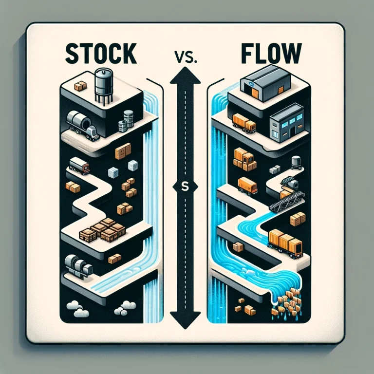 difference between stock and flow