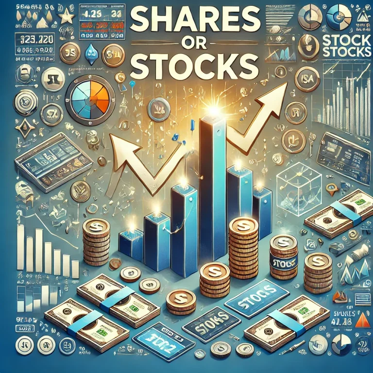 difference between shares and stocks