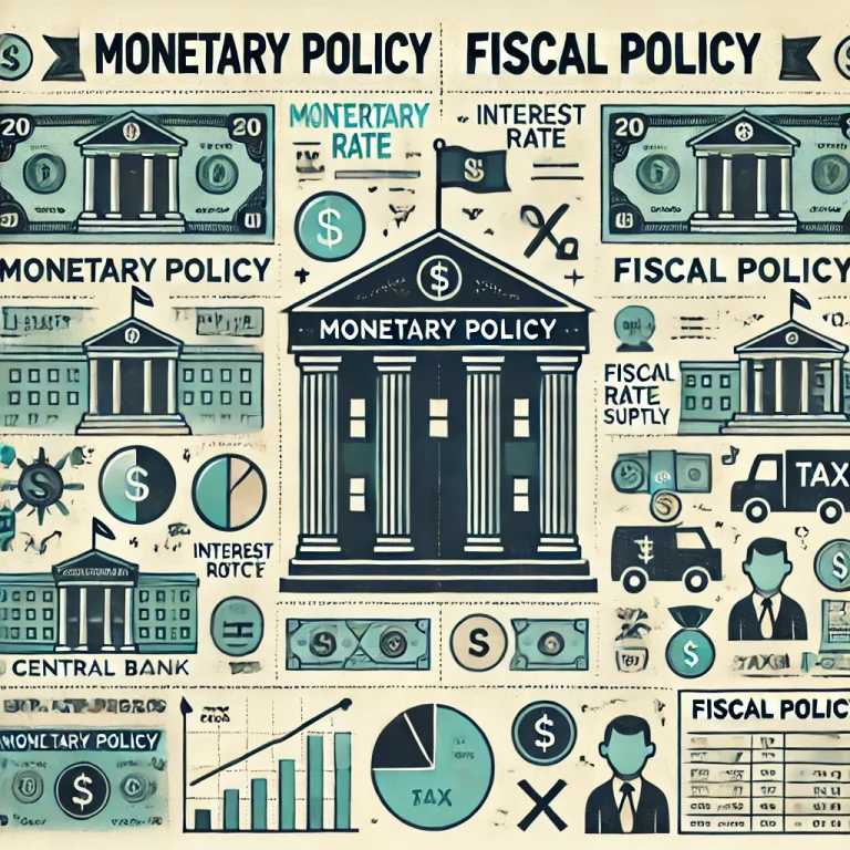 difference between monetary policy and fiscal policy