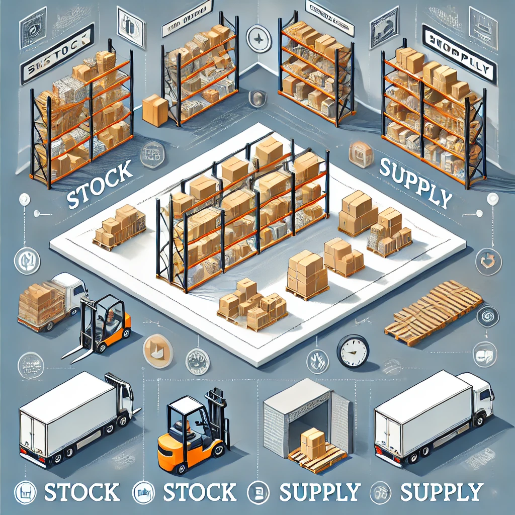 difference between stock and supply