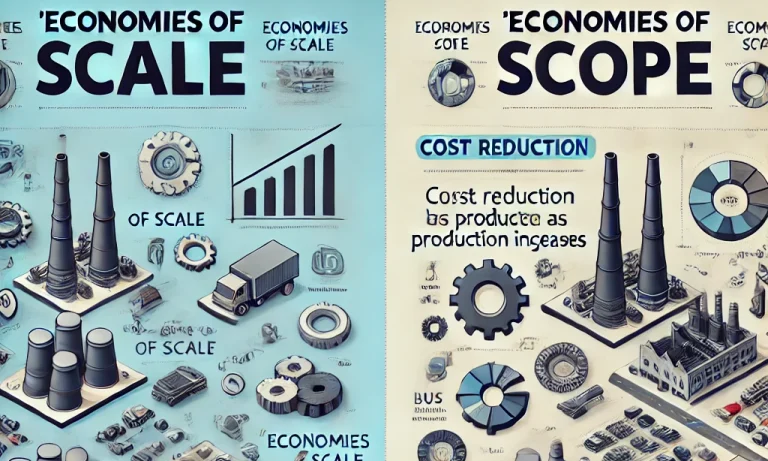 difference between economies of scale and economies of scope