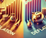 difference between inflation and deflation