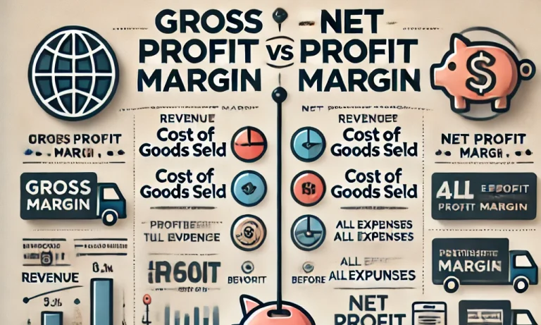 difference between gross profit margin and net profit margin