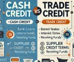 difference between cash credit and trade credit