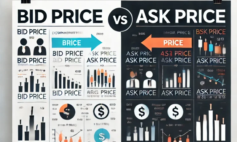 difference between bid price and ask price