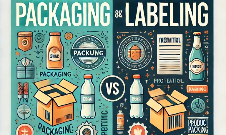 difference between packaging and labelling