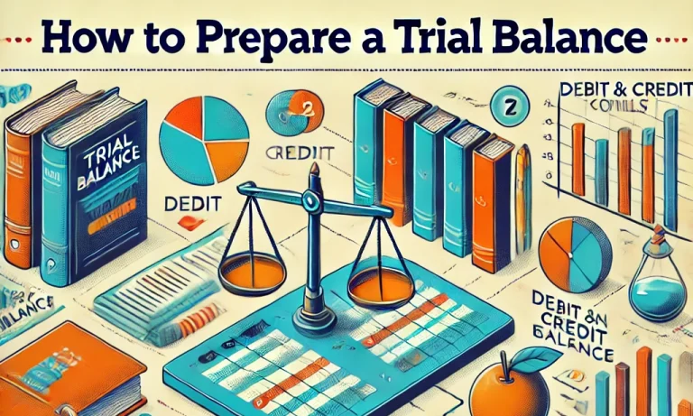 how to prepare a trial balance