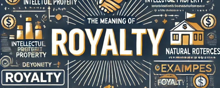 royalty meaning in economics