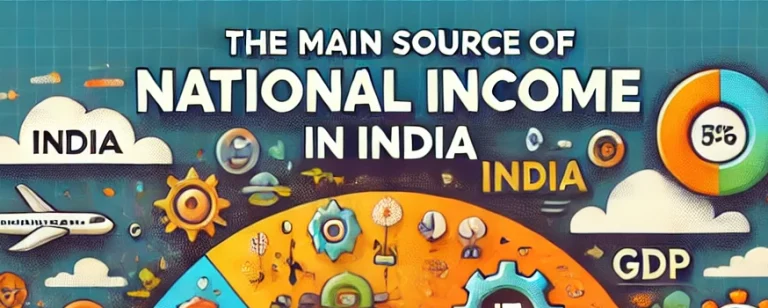 the main source of national income in india