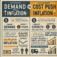 Difference between Demand Pull and Cost Push Inflation