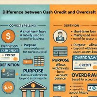 Difference between Cash Credit and Overdraft