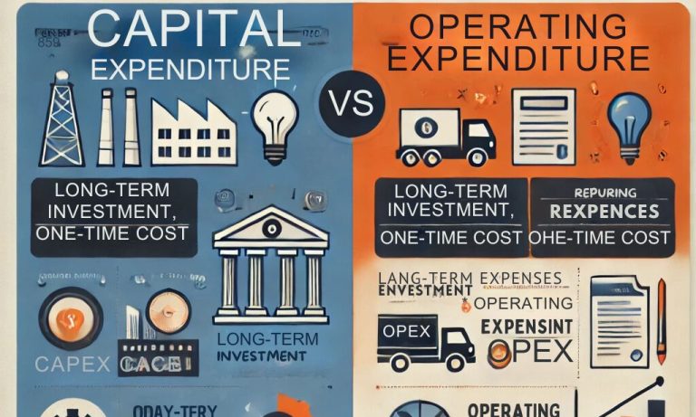 difference between capital expenditure and operating expenditure