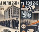 difference between great depression and recession