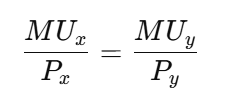 consumer equilibrium utility analysis