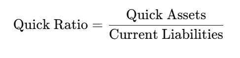 difference between current ratio and quick ratio