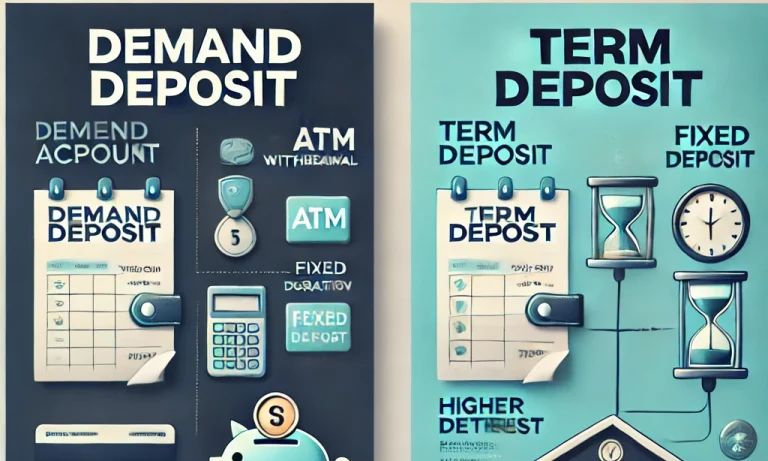 difference between demand deposit and term deposit