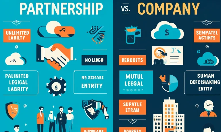 difference between partnership firm and company