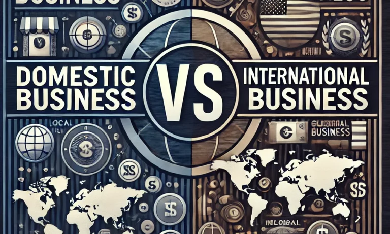 difference between domestic and international business