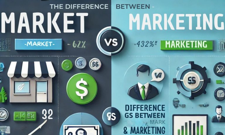 difference between market and marketing