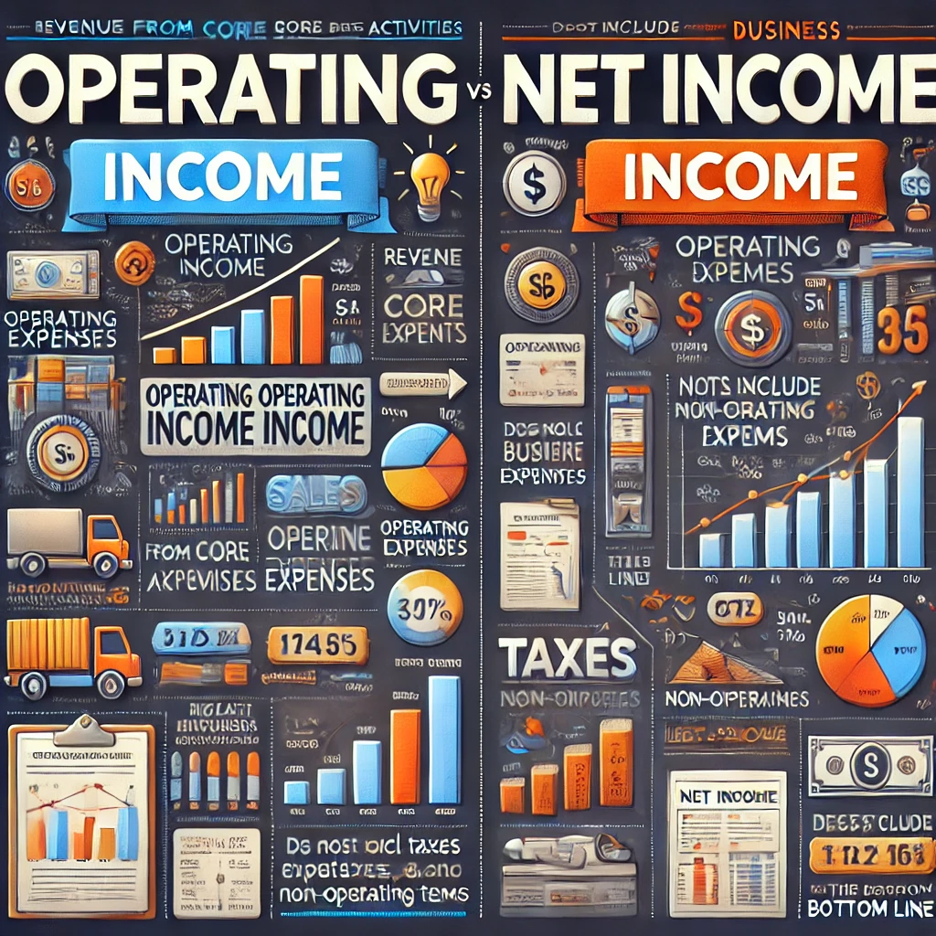 Difference Between Operating Income And Net Income Approach Difference Between Operating Income And Net Income Approach