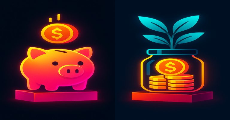 difference between savings and investment