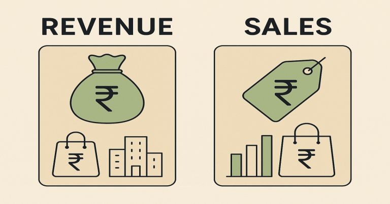 Difference between Revenue and Sales