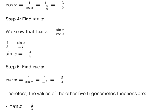 Class 11 Maths NCERT Solutions Chapter 3