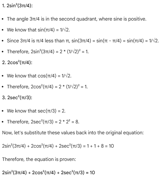 Class 11 Maths NCERT Solutions Chapter 3