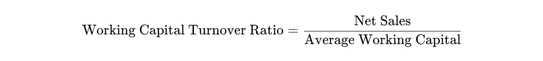 working capital turnover ratio