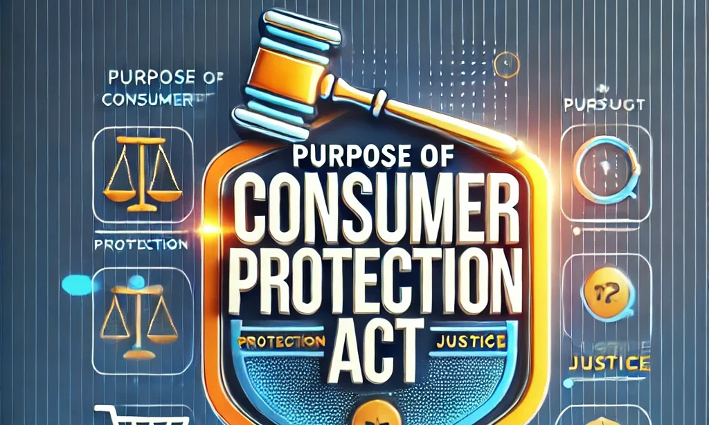 What is the Purpose of Consumer Protection Act 1986?