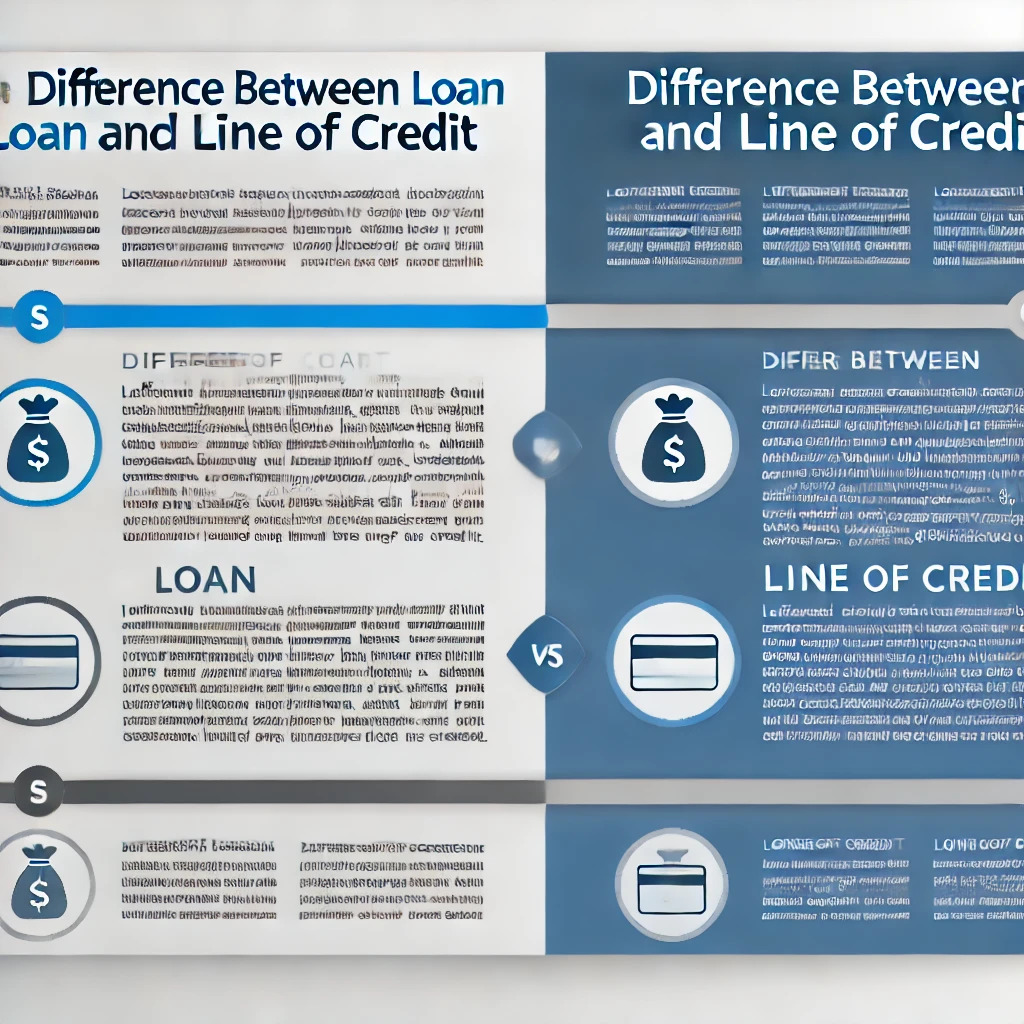 Difference Between Loan And Line Of Credit Quick Reference Guide