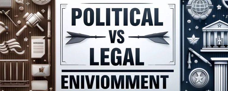 difference between political and legal environment