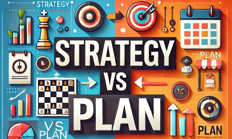 difference between strategy and plan